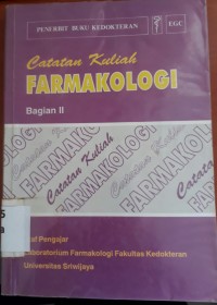 Catatan Kuliah Farmakologi