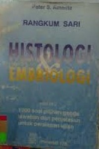 Rangkuman Sari Histologi & Embriologi