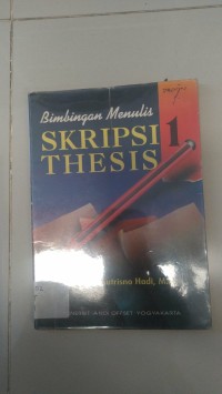 Bimbingan Menulis skripsi Thesis 1