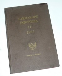 Farmakope Indonesia Edisi  II, 1965