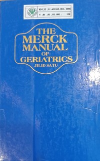 The Merck manual of geriatrics