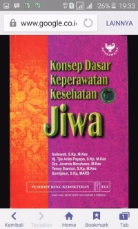 Konsep Dasar Keperawatan Kesehatan Jiwa