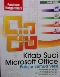 Kitab Suci Microsoft Office Belajar Semua Versi